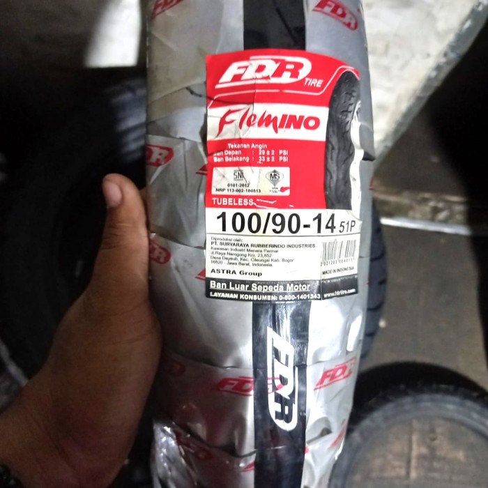 Ban Belakang Lexi Fdr 100/90-14 Tubeless