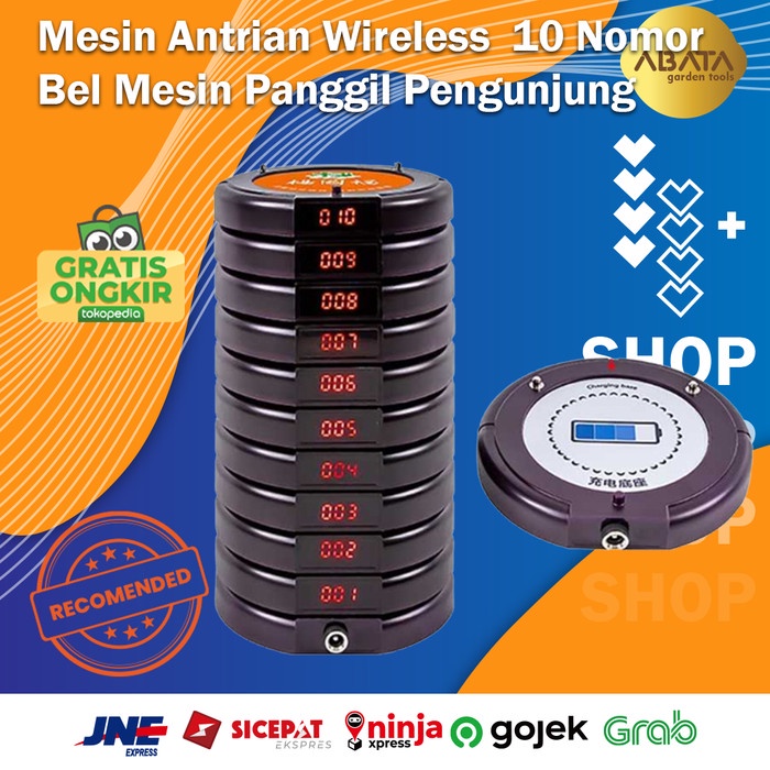 Pager Restaurant 10 Pager Mesin Antrian Wireless Calling System Restaurant Wireless Calling
