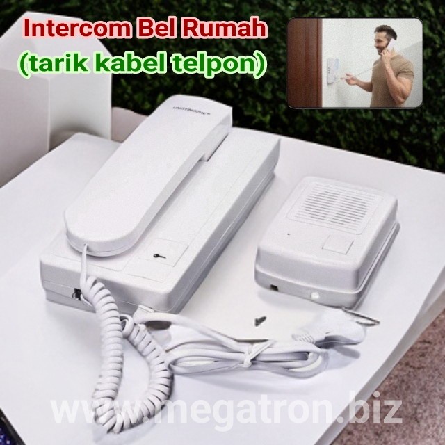 HOT SALE Intercom Doorbell - Bel Rumah dengan Intercom komunikasi 2 arah (tarik kabel Telpon) -