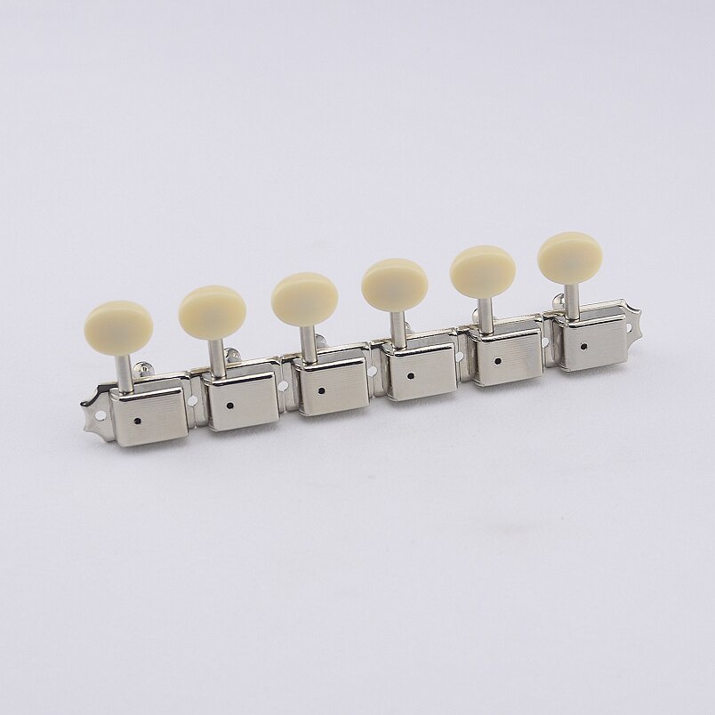 HAL YUMIYA Vintage Guitar Tuners Tuning Pegs  ( Nickel ) 1 Set  6R Professional Accessories