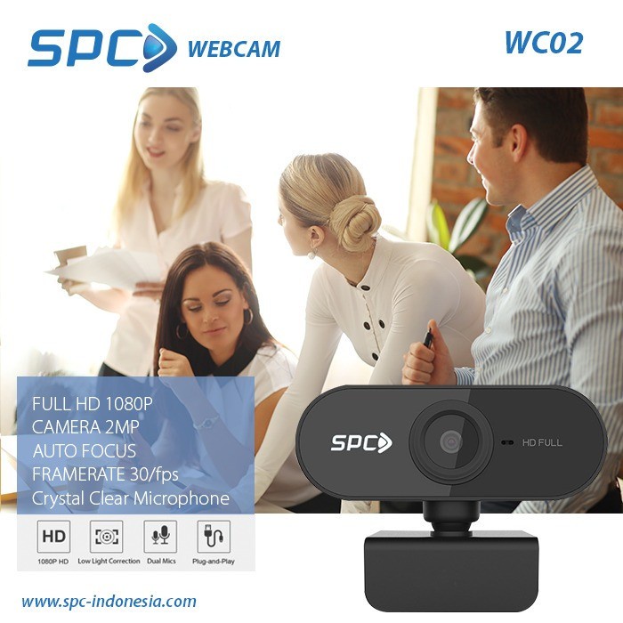 Sale Webcam Spc Wc02 1080P 2 Mp Full Hd Webcam Spc Wc 02 1080P