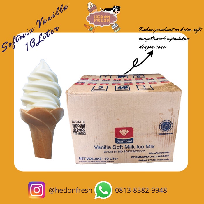 

SOFTMIX SOFT MIX DIAMOND 10 LITER RASA VANILLA KODE 726