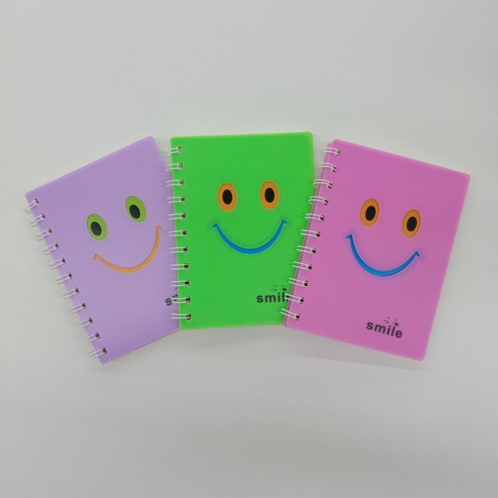 

Buku Tulis Catatan Notebook Hard Cover Karakter Smile/Note Pad Buku