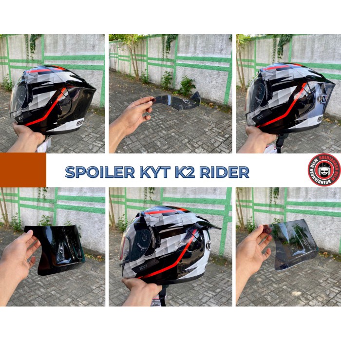 Terlaris- Spoiler Kyt K2Rider - Kyt K2Rider Spoiler 2D&3D - Spoiler Helm