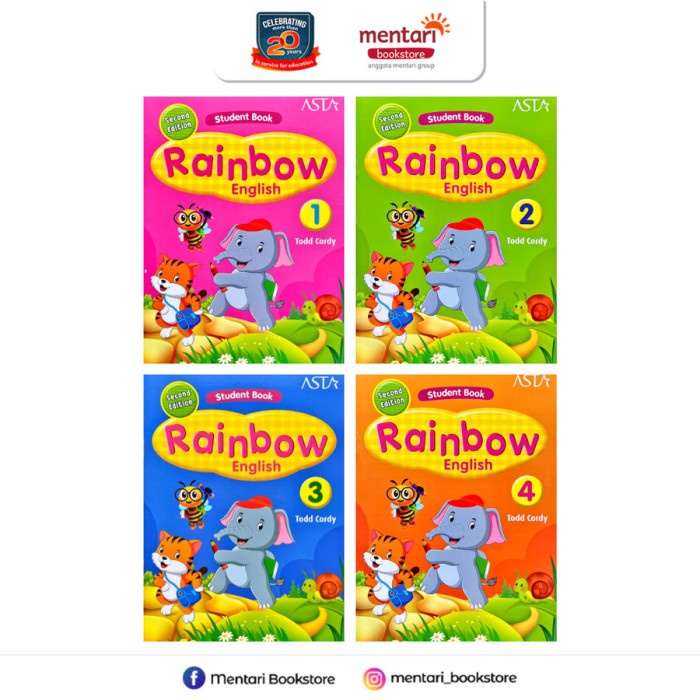 

TERBARU Rainbow English 2nd Edition Buku Pelajaran Bahasa Inggris TK
