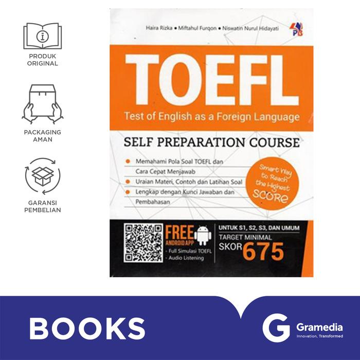 

TERBARU Buku Toefl Self Preparation Course+Cd Audio Listening PROMO!