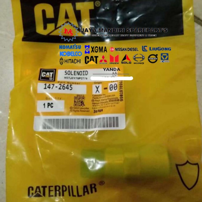 Selenoid 147-2645 1472645 320D2 Cat Oem