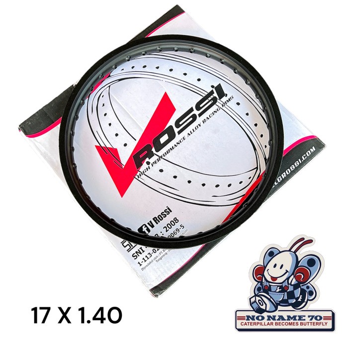 Velg Rossi Ring 17 1.40 Honda Astrea Grand Legenda Supra X Lama Hitam