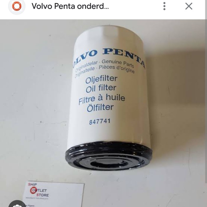 847741 Oil Filter Volvo Penta