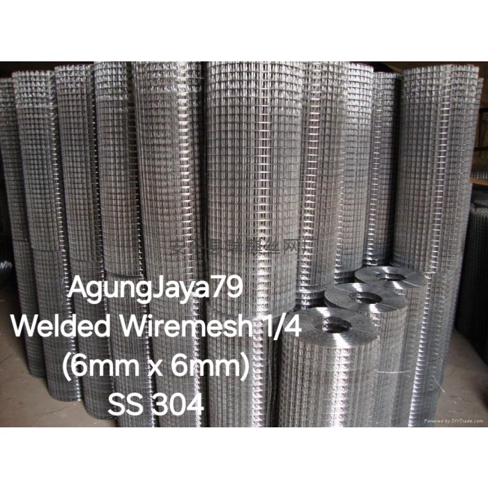 HOT SALE Welded Wiremesh 304 1/4" Kawat Loket Stainless Steel 6mm x 6mm