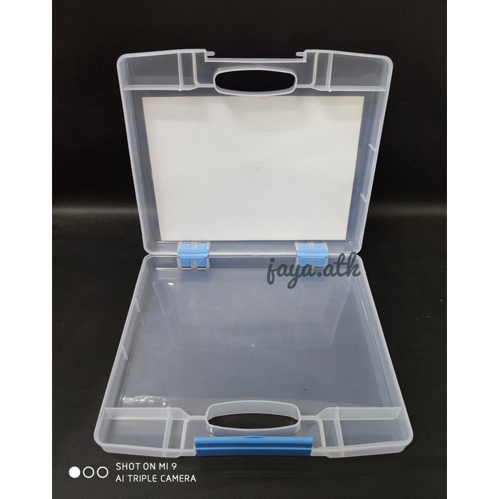 

MAP DOKUMEN FILE CASE PLASTIK TEBAL TENTENG TEMPAT PENYIMPANAN A4 HFC Kode 409