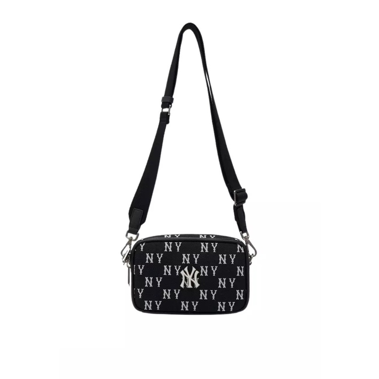 Classic Monogram Jacquard Mini Cross Bag - NY Yankees Black