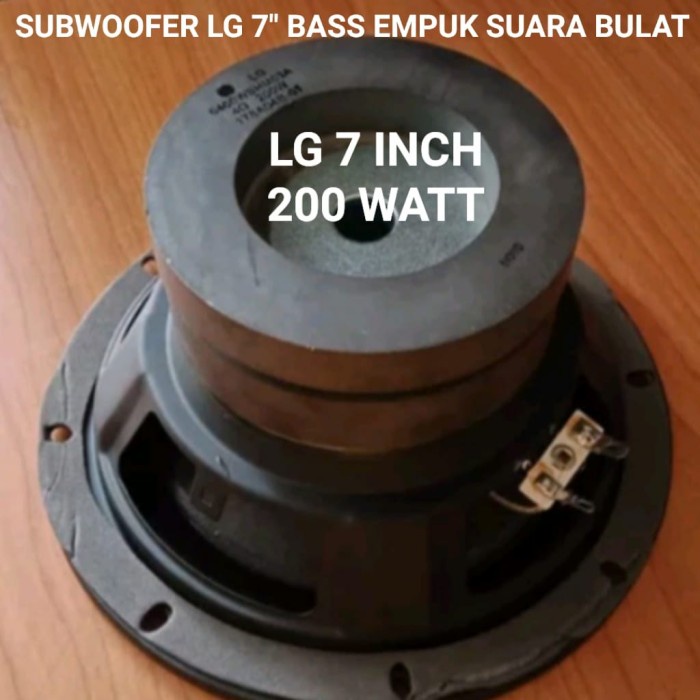 Sepiker Subwoofer Lg 7 Inch Speaker Sub Woofer 7 Inc Bass Bulat Empuk