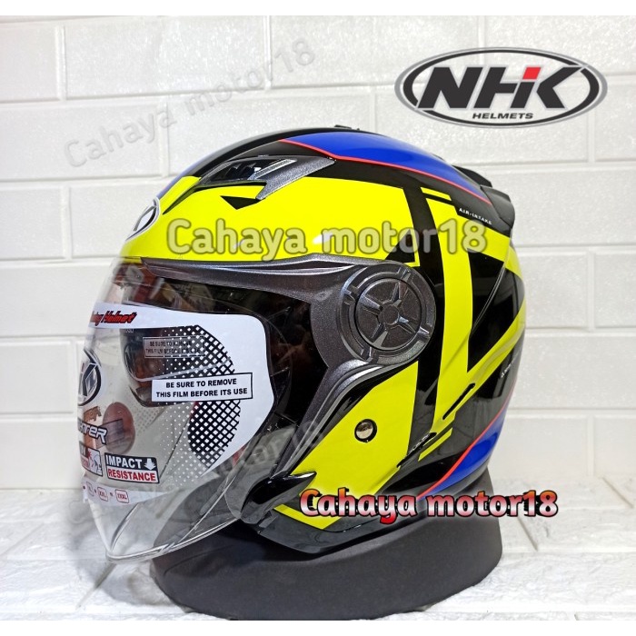 Helm Nhk Gladiator Grande Black Yellow