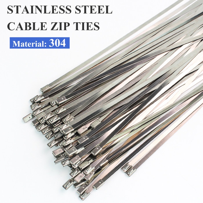 

Kabel Ties Stainless Steel Anti Karat Multifungsi 100 PCS 4.6x450mm - IF10 - Silver Kode 1311