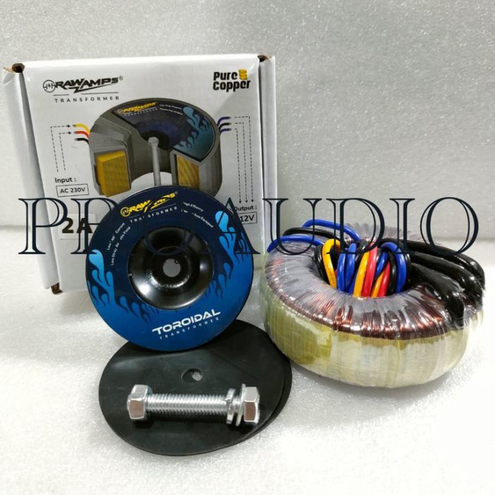 Travo Trafo Toroid 2A 12V Ct 2 A 12 V Ct Donut Rawamps