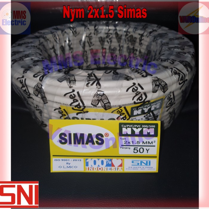 kabel nym 2x1,5 Simas