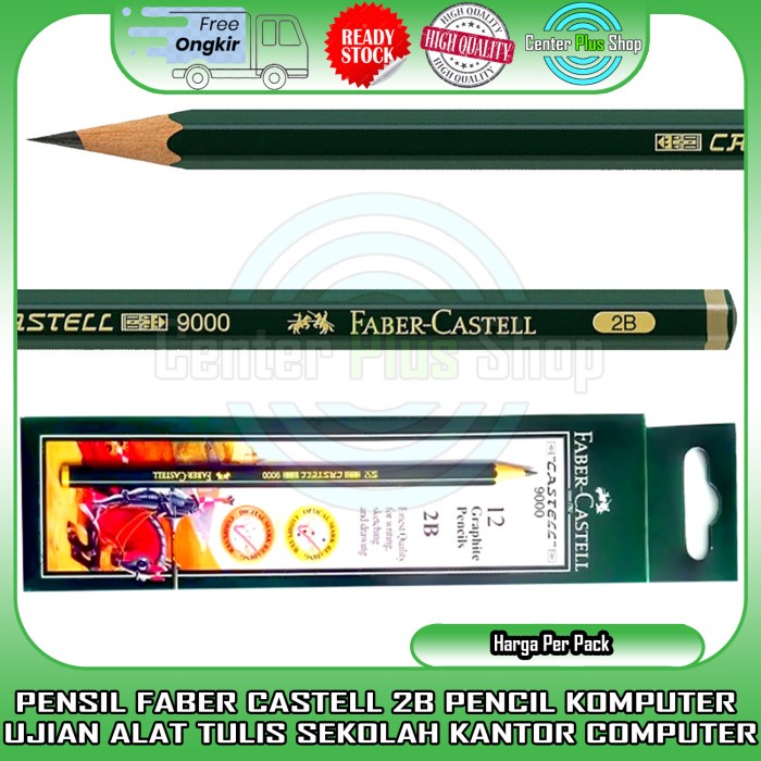 

KOMPLIT Pensil Faber Castell 2B Pencil Ujian Tulis Lukis Sekolah Kantor Kastel