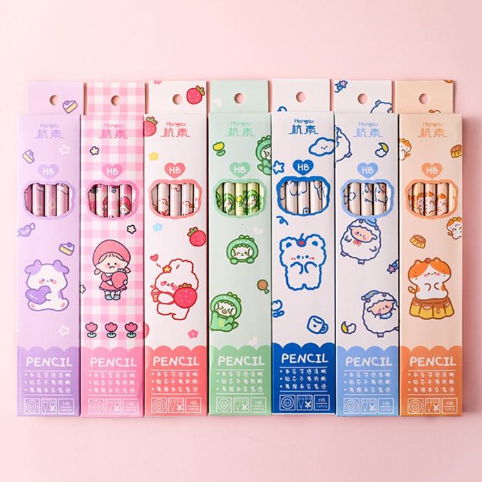 

BERKUALITAS INDOLAND Pensil Set Isi Banyak / Pensil Set Alat Tulis Sekolah Anak Lucu / Pensil Set