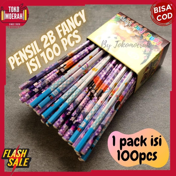 

STOK TERBATAS PENSIL 2B MURAH ISI 100pcs 1 PACK PENSIL MURAH UNIK LUCU PENSIL FANCY ALAT TULIS