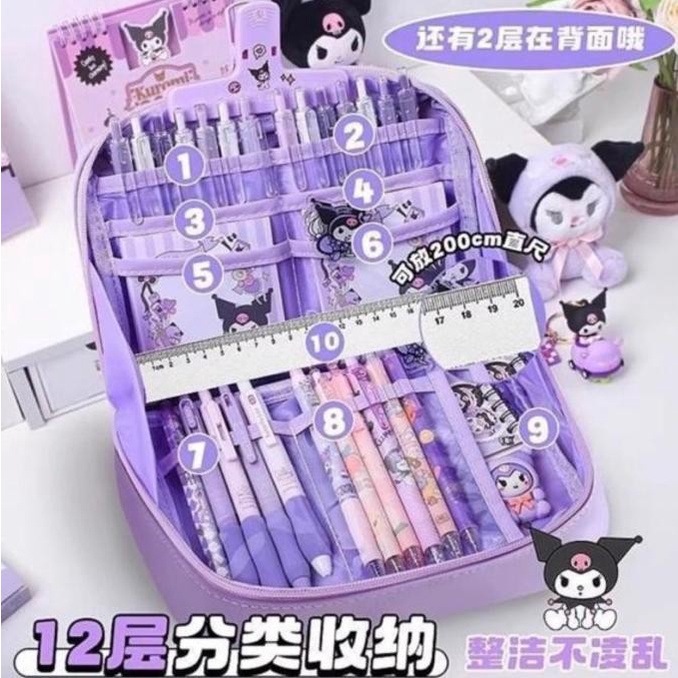 

TERMURAH NEW SALEEE Kotak pinsil pensil peralatan sekolah anak cinnamon roll