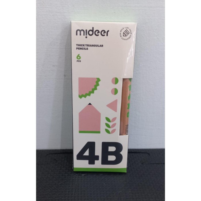 

TERUJI Mideer Thick Triangular Pencil Pensil 4B Segitiga Stationary Perlengkapan Sekolah Anak Alat