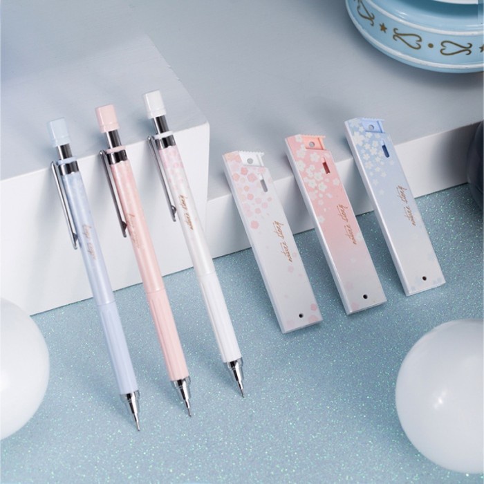 

OBRAL 1 Set Pensil Mekanik Otomatis 0.5mm Motif Bunga Sakura Untuk Sekolah K