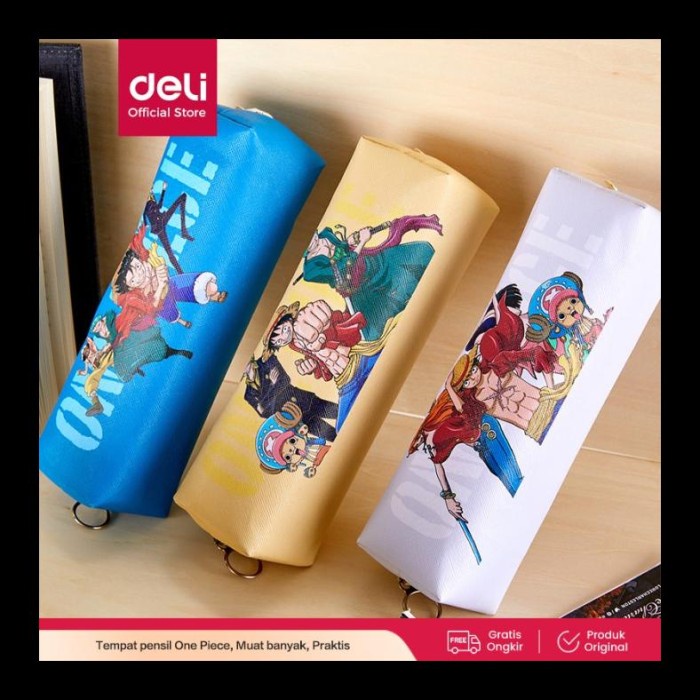 

FREE ONGKIR OBRAL!!! DELI SCHOOL PENCIL CASE / TEMPAT PENSIL KARAKTER ONE PIECE EH913 OBRAL!!!