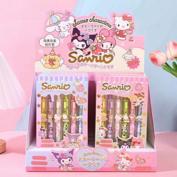 

DISKON LUCKY CAT - PULPEN BOX SANRIO ISI 6 MOTIF SANRIO PULPEN GEL TINTA HITAM 05MM SANRIO POCACCO