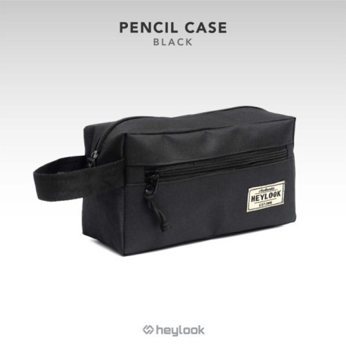 

TERBARU NEW Kontak Pensil - PENCIL CASE Tempat Alat Tulis Anak Sekolah HEYLOOK BLACK