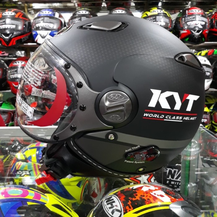 Helm Kyt Elsico Black Doff Ukuran M L Xl