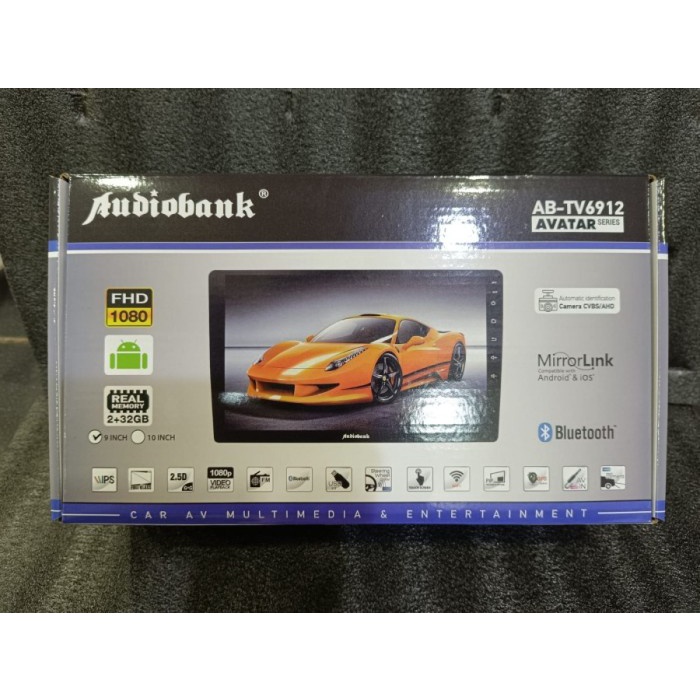 Headunit Android Audiobank 9 Inch Ab-Tv6912 / Android 9 Inch Audiobank