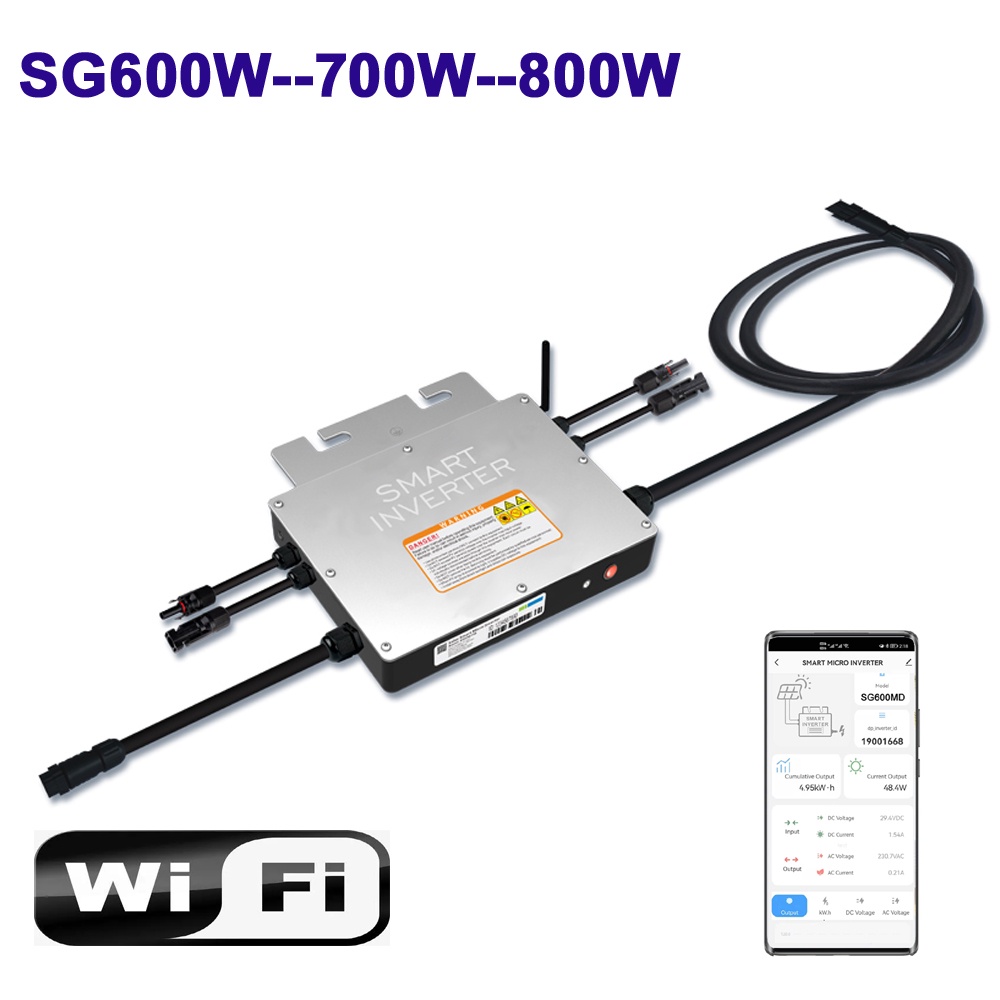 MONC SG600W 700W 800W MPPT Grid Tie Solar Inverter PV Smart Micro Inverter Operation Voltage Range 2