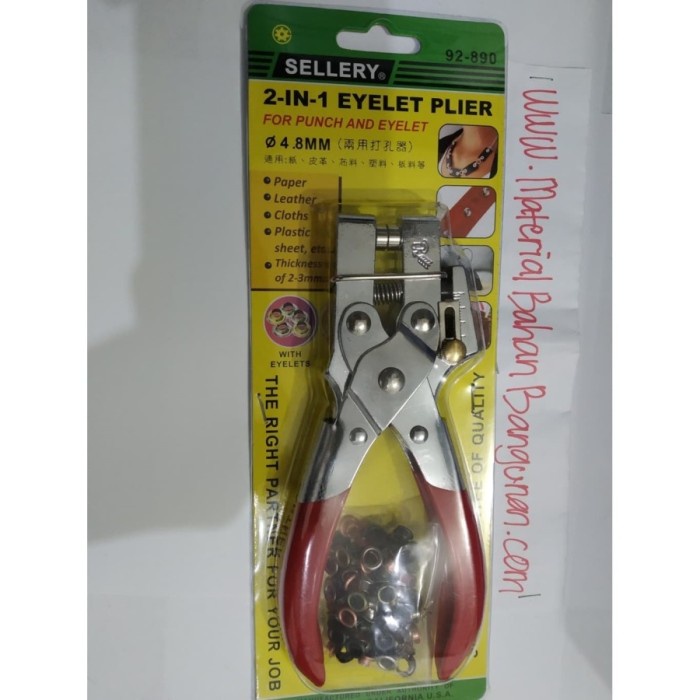 eyelet button plier tang kancing lubang tali sepatu lubang kulit