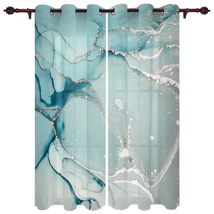 

Marble Texture Curtains For Bedroom Kitchen Window Kamjay
