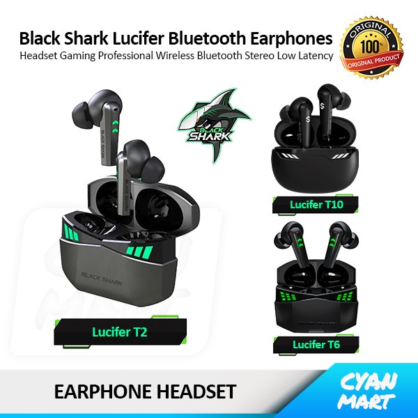Black Shark Gaming Headset Earphone Tws Wireless Bluetooth Original