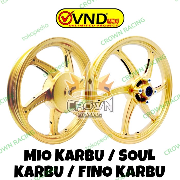 Velg Vnd Six Star Ring 14 Yamaha Mio Karbu Mio J Gt Fino Karbu Soul