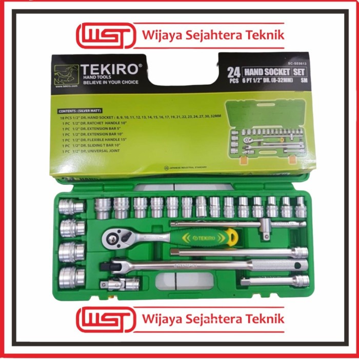 Kunci Sock Set Tekiro 8-32 24Pcs Socket Set 24Pcs