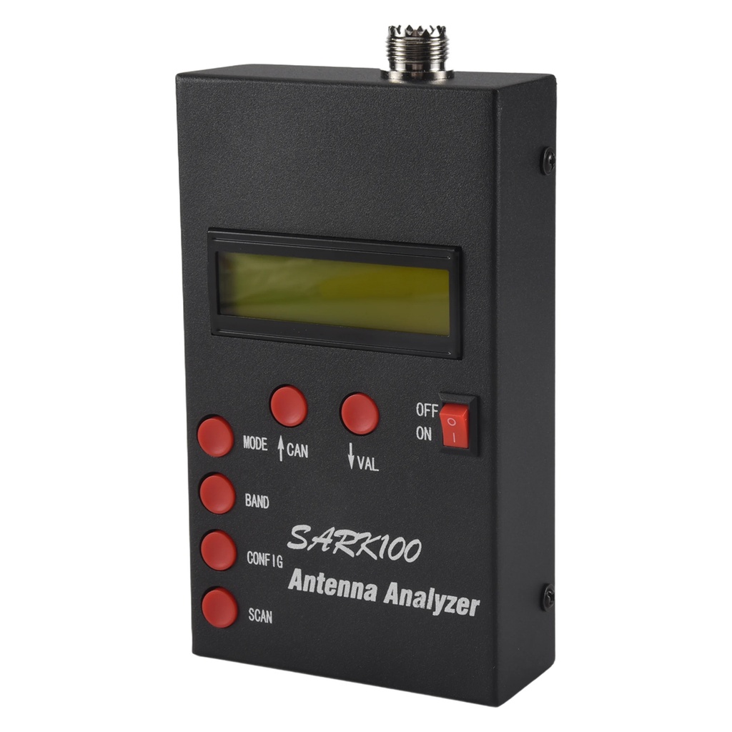 PRF SARK100 Antenna Analyzer Meter 1-60MHz Shortwave SWR Antenna Analyzer with 1.0 to 9.99 SWR Usabl
