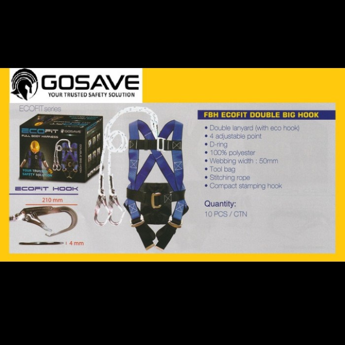 Body Harness Double Big Hook Gosave Ecofit Gosave