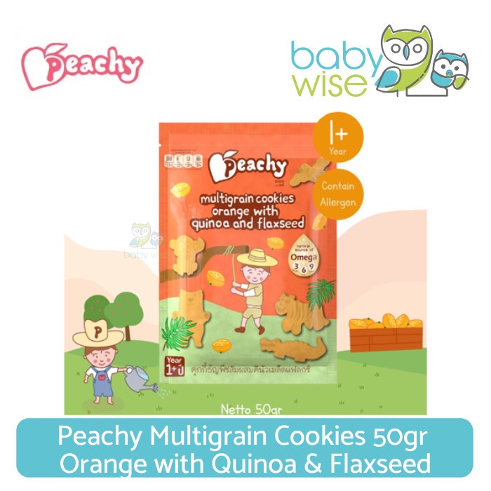 

Peachy Multigrain Cookies 50gr Orange with Quinoa & Flaxseed