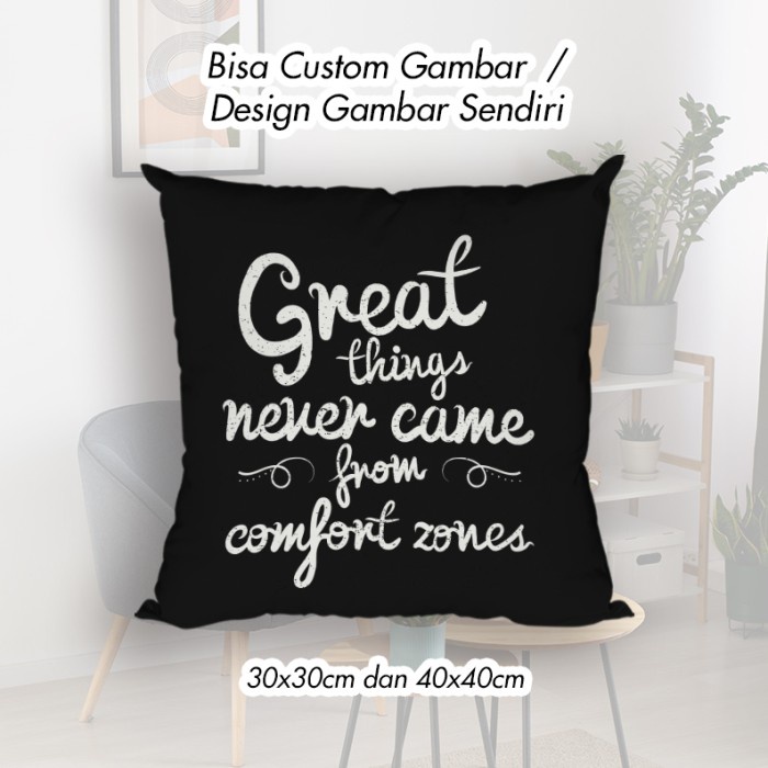 Bantal Dekorasi / Bantal Custom / Bantal Sofa - Bantal Custom Quotes