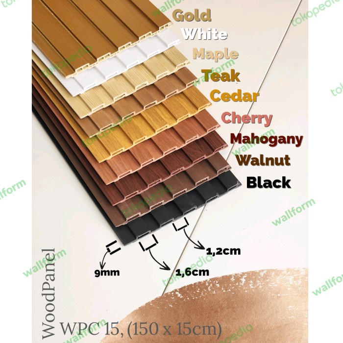 WPC 01 WALLPANEL Wall Panel PVC bukan wallpaper sticker foam conwood