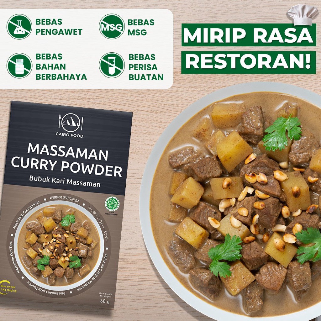 

Bumbu Kari Massaman Premium Untuk Profesional - Cairo Food