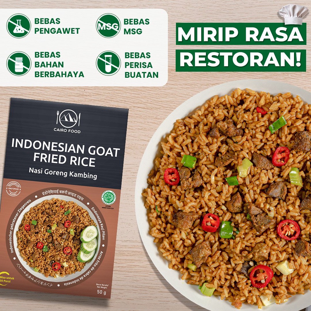 

Bumbu Nasi Goreng Kambing Premium Untuk Profesional - Cairo Food