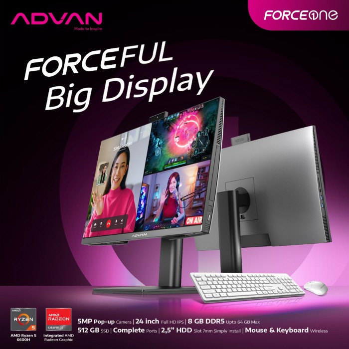 Advan One Pc Ryzen 5 Advan Advan Force One Ryzen All In One Pc Ryzen 5