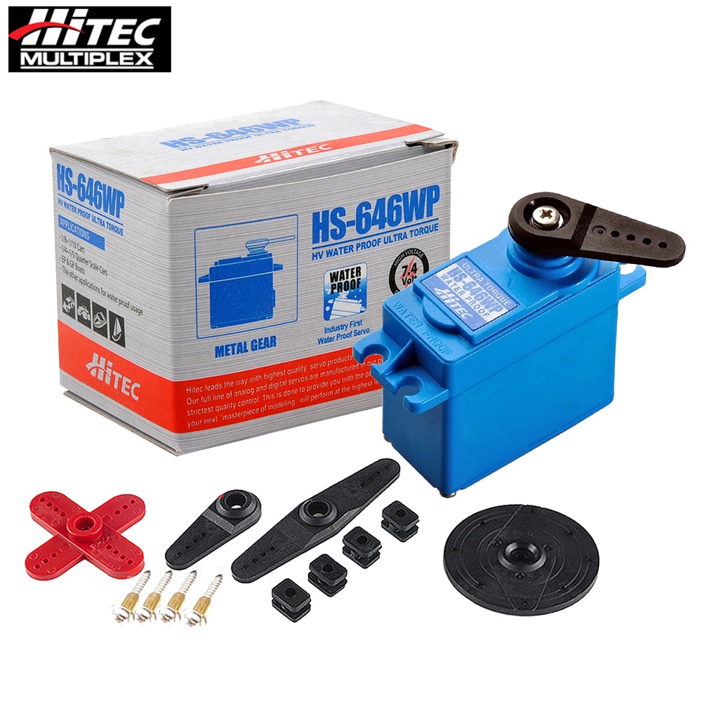 CAGA Hitec HS-646WP HS646WP 646WP 6V-7.4V Metal Gear Dual Ball Bearing Waterproof / Dustproof Standa