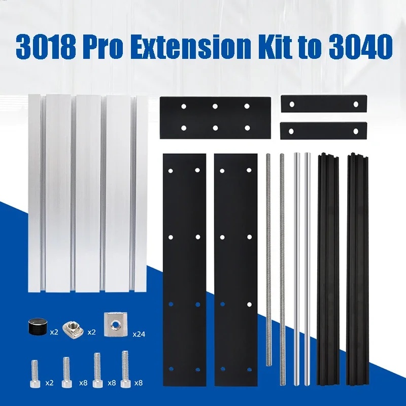 ROD CNC 3018 Pro Extension Kit Upgrade 3018 to 3040 Laser Machine Compatible with 3018 Pro CNC Engra