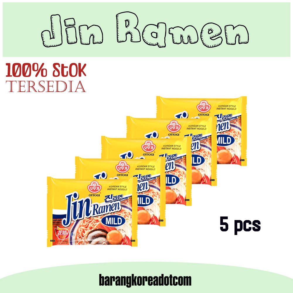 

[5 pcs]Ottogi Jin Ramen Korea Mild - 120g