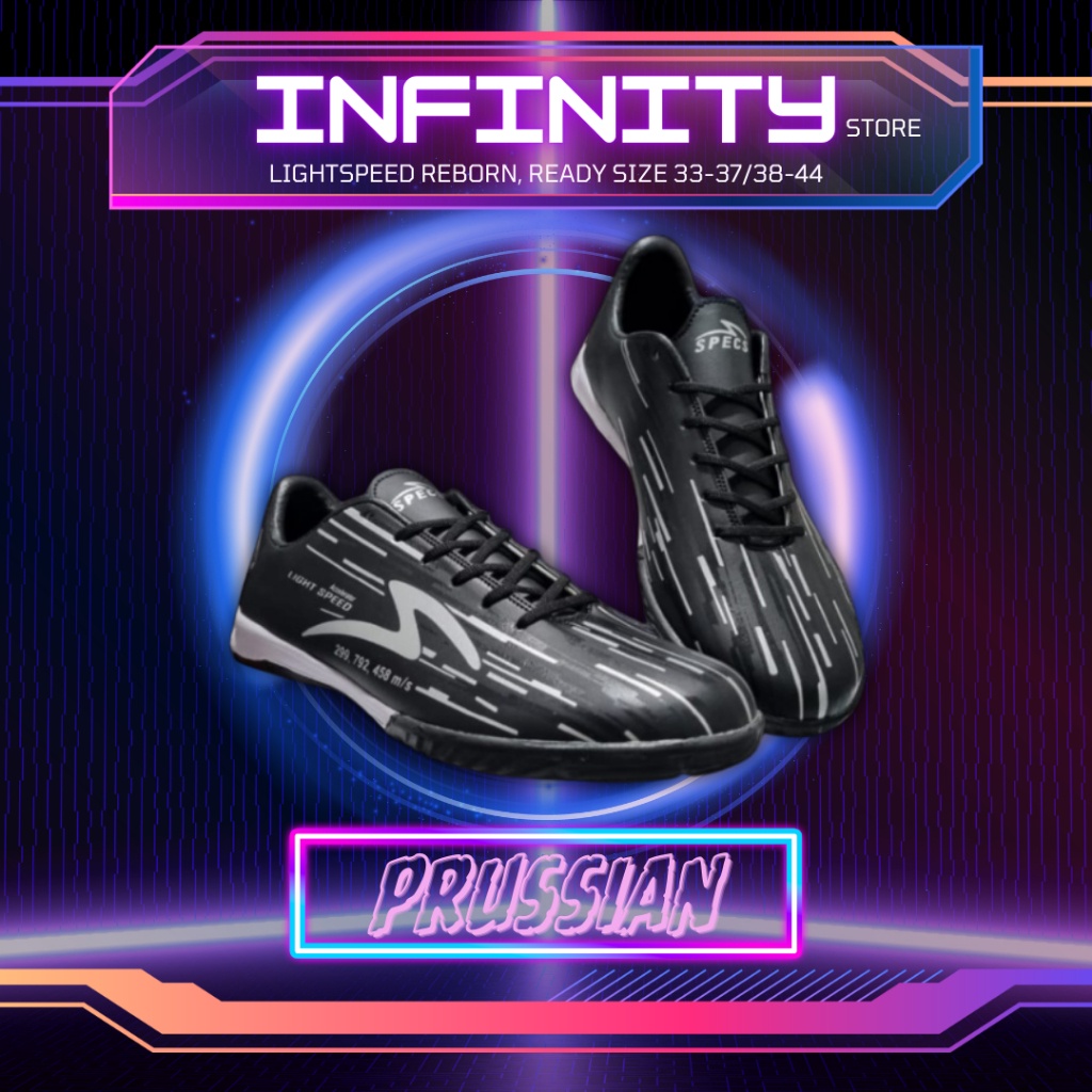 Ready Stock Sepatu Futsal Specs Accelerator Lightspeed Reborn In Meta Crush Iluminate Pack Pearlized